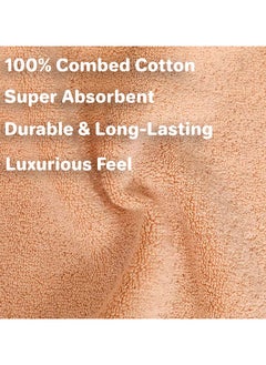 MAXQON Pack Of 10 - Face Towel - 100% Cotton Small Size (30x30cm) Highly Absorbent And Super Durable, Color Beige  - Image 4