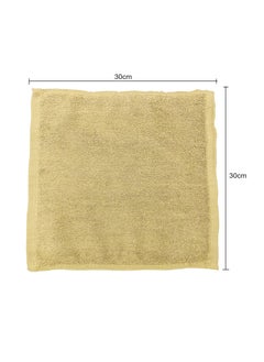 MAXQON Pack Of 10 - Face Towel - 100% Cotton Small Size (30x30cm) Highly Absorbent And Super Durable, Color Beige  - Image 3