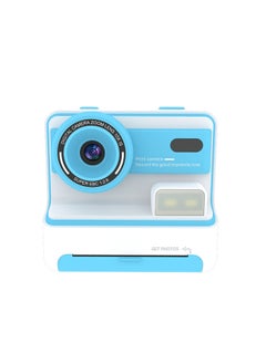 Generic Children's Camera 4800W HD Camera Video Selfie Instant Print Camera Toy Gift-Color:d101 Blue (without Memory Card)  - Image 1