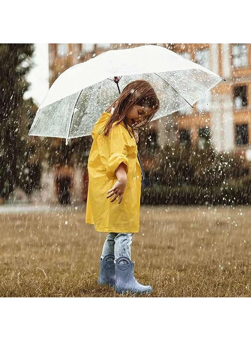 Captaintech Umbrellas Travel Umbrella, Transparent Umbrella Pocket Umbrella, Portable Compact Protection, Light Weight Waterproof, Rain and Sun Umbrella Elegant Umbrella In Transparent - Image 3