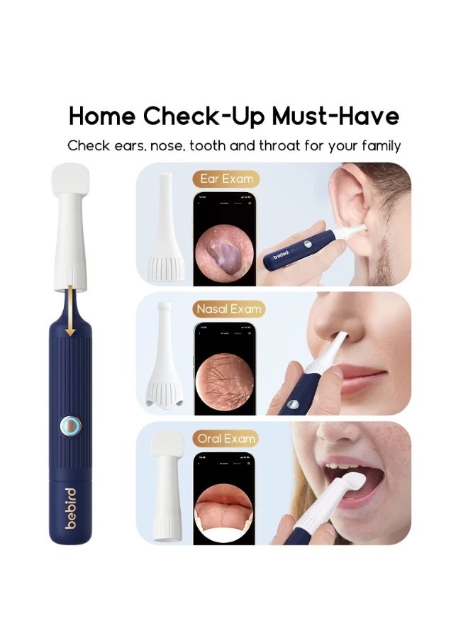 Bebird EarSight Plus Earpicks Ear Wax Removal Cleaner with tweezer 6 LED Lights 1080P FHD Video Otoscope - Image 4