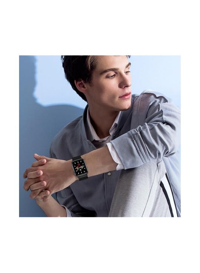 HablTech Magnetic Watch Staps Compatible with Apple Watch Band 44mm 45mm 46mm 49mm Silicone Replacement Wristband Strong Magnetic Attraction iWatch Series11/10/9/8/7/6/5/4/Ultra/Ultra2/Ultra3/SE/SE1/SE2 - Image 5