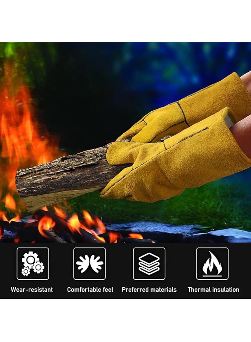 Resistant Welding Oven MIG Safety Work Garden Gloves - Heat and Abrasion Resistant - Image 4