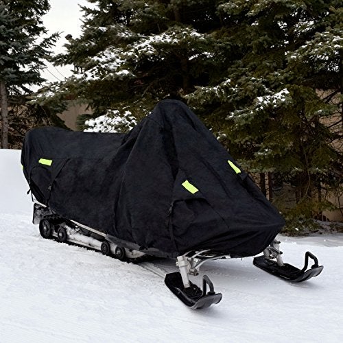 Budge Sportsman Trailerable Snowmobile Cover, Heavy-Duty Waterproof Polyester, Fits Snowmobiles up to 115" L x 51" W x 48" H, Black - Image 5