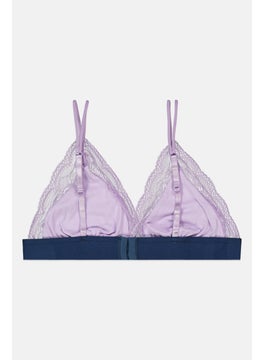 Women Non Padded Lace Trim Triangle Bra, Purple - pzsku/Z2EFC129F637757A45E0BZ/45/_/1724350259/012a316b-1628-4b87-91fa-708a729204f5