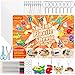 Gushu Shrinky Plastic Sheets Keychain Kit 235Pcs Shrinky Paper Kit Including 40 Pcs Shrink Plastic Sheets Hole Punch Pencils Keychains Scissors for Making Crafts and Keychains - Image 3