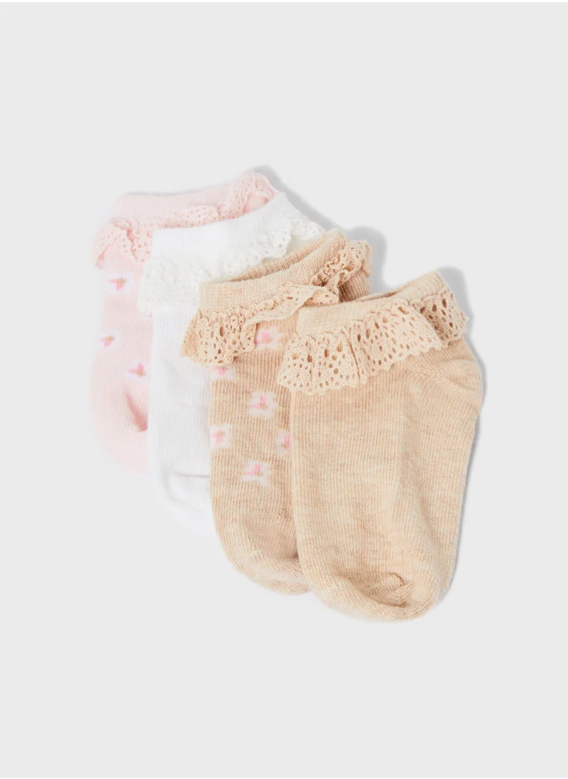H&M 4-PACK SHAFTLESS SOCKS