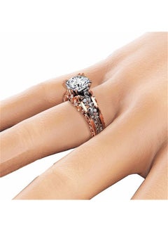 Couples Promise Rings, Anti Fading Titanium Engagement Ring, Suitable As A Couple Gift and Wedding Ring (Black+Rose Gold) - pzsku/Z2EFC21968C7631D4C5BAZ/45/_/1720418591/41f05abd-edde-4190-af3f-3fb014013b31