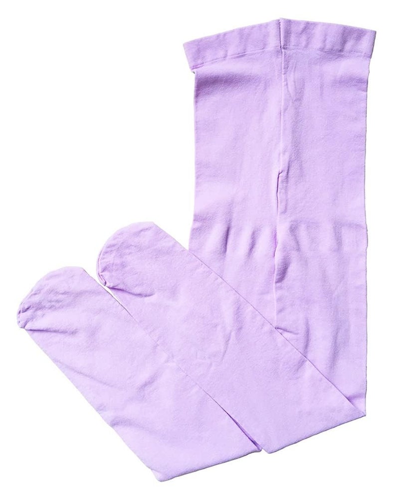 CHUNG Girls Light Weight Stretchy 60D Footed Tights Multi Candy Color Costumes Accessory Stage Performance 2-12Y, 3-5Y, LtPurple - Image 3