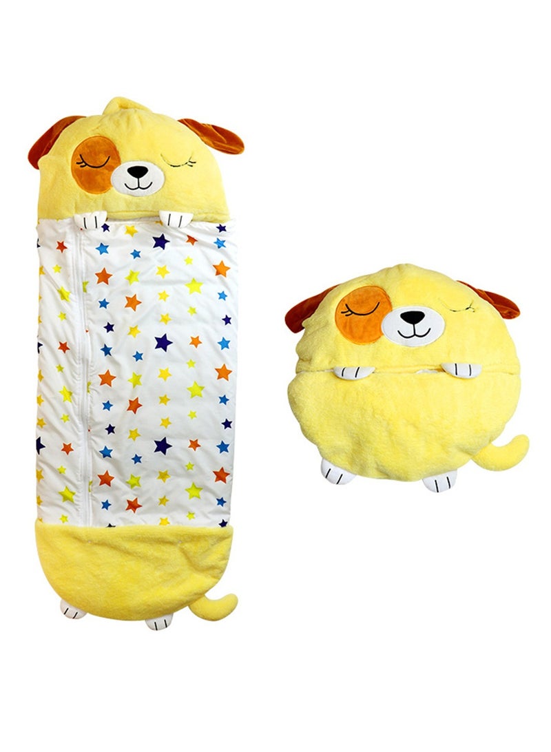 Children's sleeping bag Cartoon animal sleeping bag Children's quilted anti-kick sleeping bag Storage children's sleeping bag  - Image 1
