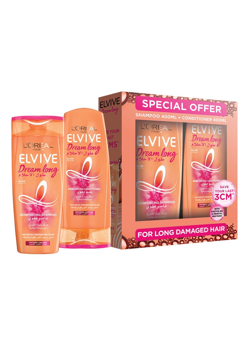 Elvive Dream Long Shampoo 400ml and Conditioner 400ml Dual Pack - pzsku/Z2EFC28D4A0AB3F6B3EECZ/45/_/1665374850/2380e392-598e-4b23-84b6-539a698cf127