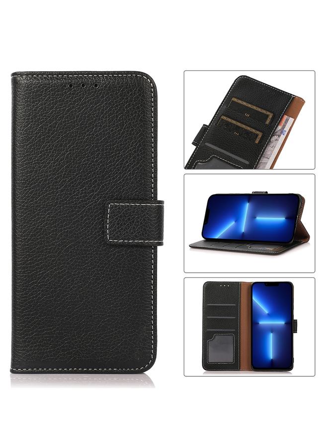 Zaboon Case For iPhone 13 Pro Max Litchi Texture PU + TPU Horizontal Flip Leather Case with Holder & Card Slots & Wallet - Image 1