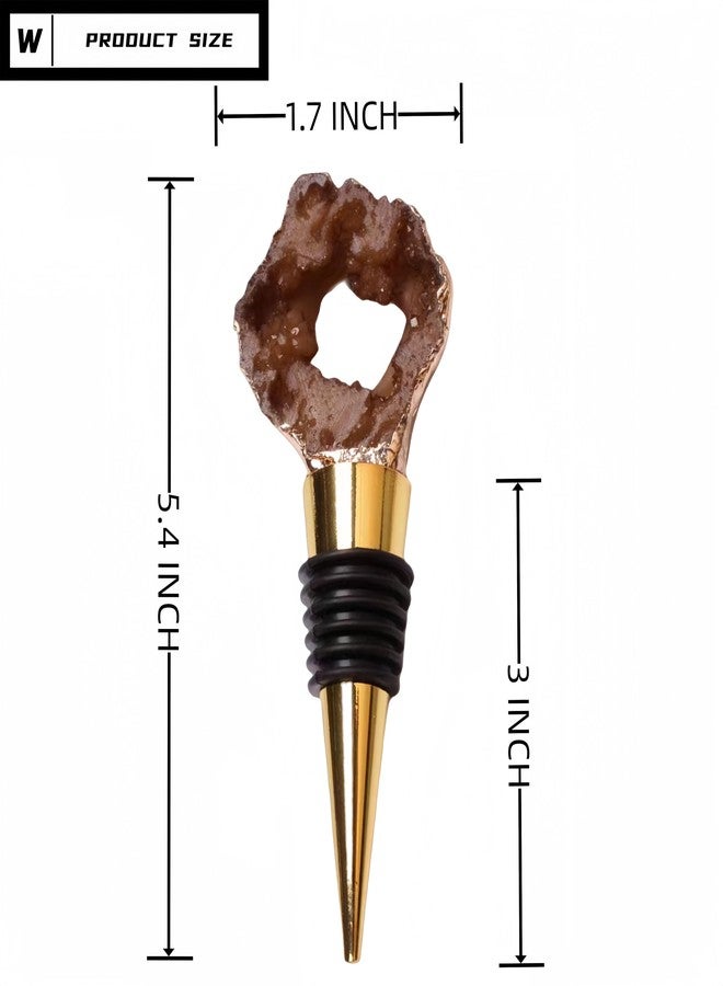 WOKHACH Decorative Wine Stopper Set of 2,Cool Wine Bottle Stoppers for Glass Bottles,Crystal Bottle Stopper Fits Standard Bottles,Fancy Decors Wine Tools (Purple Crystal) - Image 2