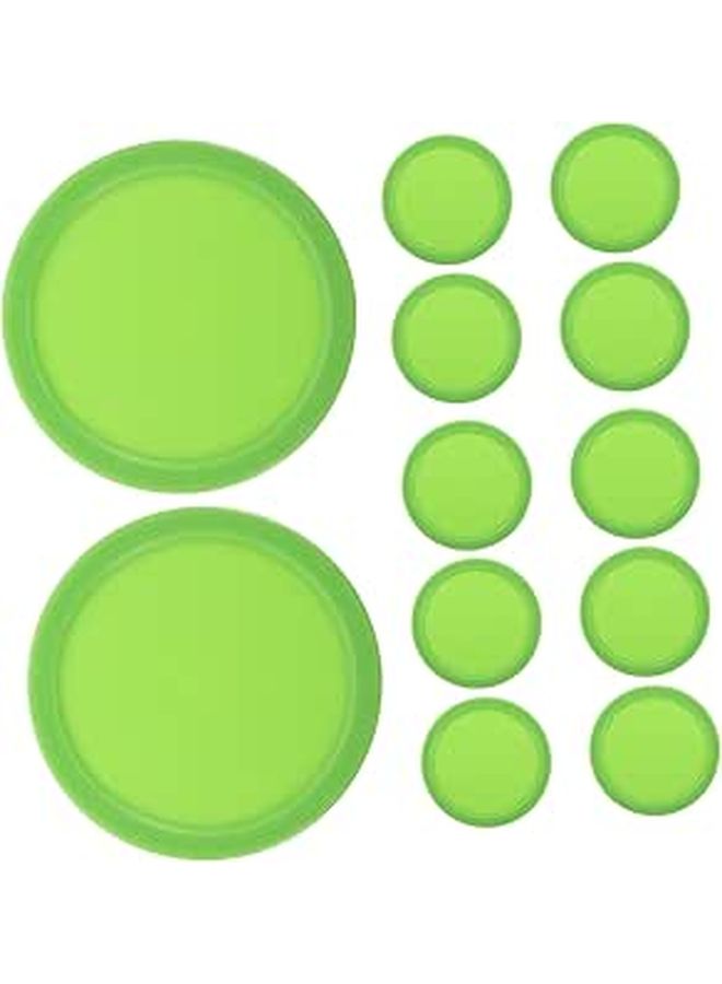 12 Pack Plastic Hockey Table Pucks Replacement for Air Hockey and Ice Hockey Games