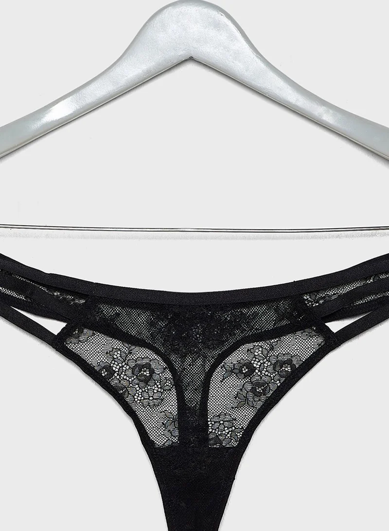 NEW LOOK Strappy Mesh Thong