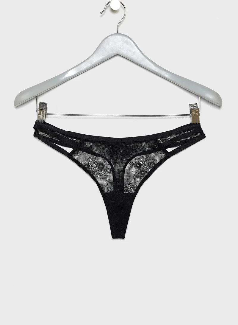 NEW LOOK Strappy Mesh Thong