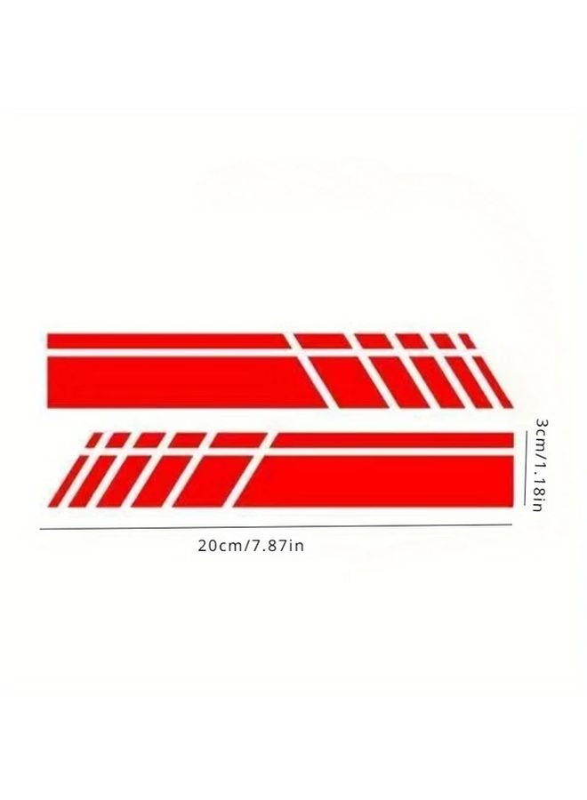 Black Car Rearview Mirror Sticker Decorative Scratch Protection Modified Pull Flower Design 2pcs - Image 4