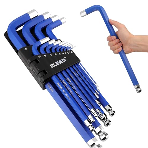 ELEAD Jumbo Hex Key Allen Wrench Set | 13-Piece Metric 2-19mm | Long Ball End Durable S2 | Automotive | Mechanic | Furniture | Professional Grade Tools - Image 1