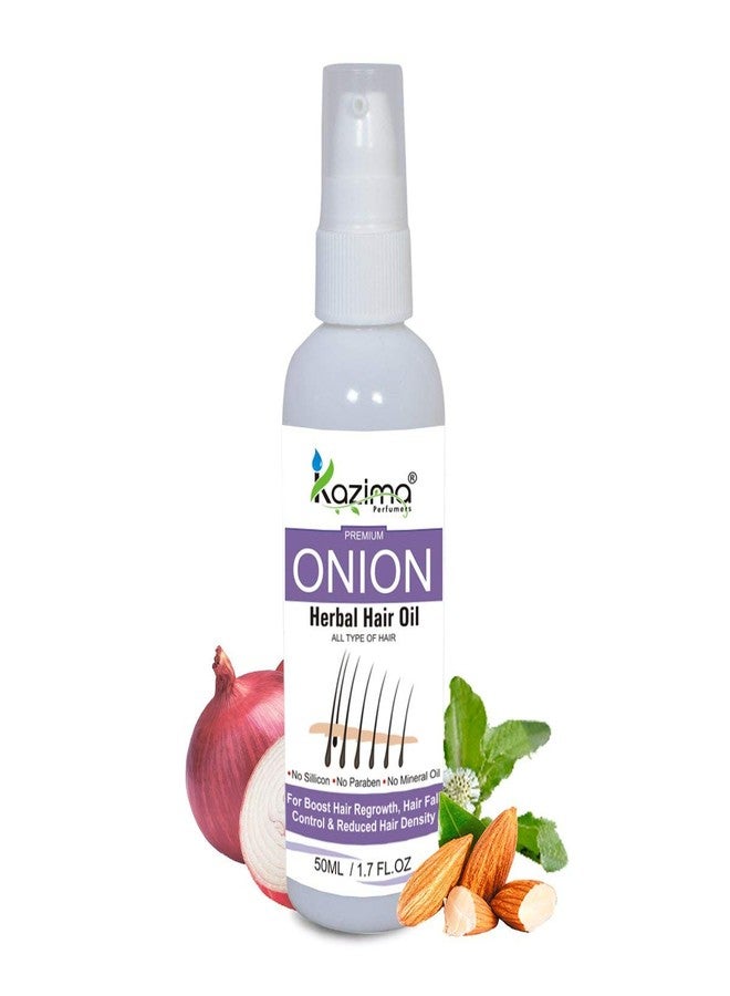 KAZIMA Combo of Onion Herbal Hair Oil 50 ml, Onion Herbal Shampoo & Anti Hair Fall & Damage Control Conditioner, 200 ml (Pack of 3) - Image 3