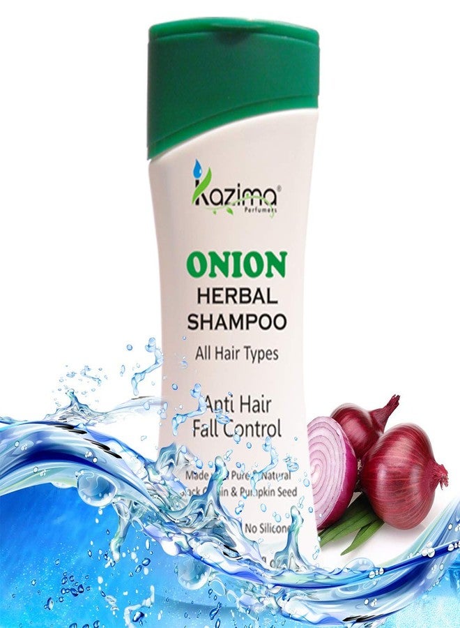 KAZIMA Combo of Onion Herbal Hair Oil 50 ml, Onion Herbal Shampoo & Anti Hair Fall & Damage Control Conditioner, 200 ml (Pack of 3) - Image 4