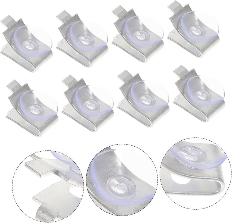 20Pcs Black Shelf Brackets For Glass Shelves Durable Cabinet Clips Easy Installation - Image 5