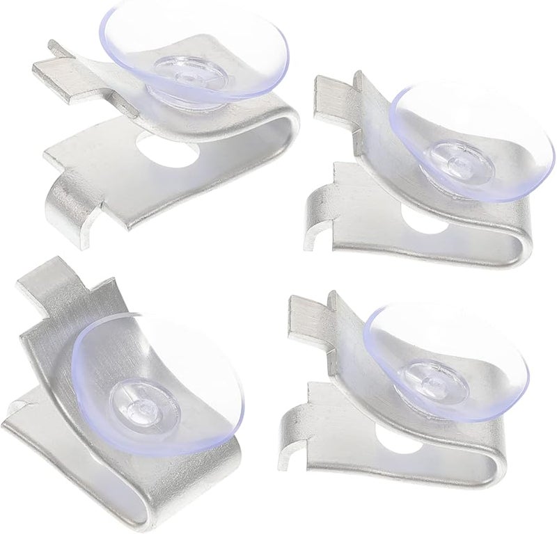 20Pcs Black Shelf Brackets For Glass Shelves Durable Cabinet Clips Easy Installation - Image 1