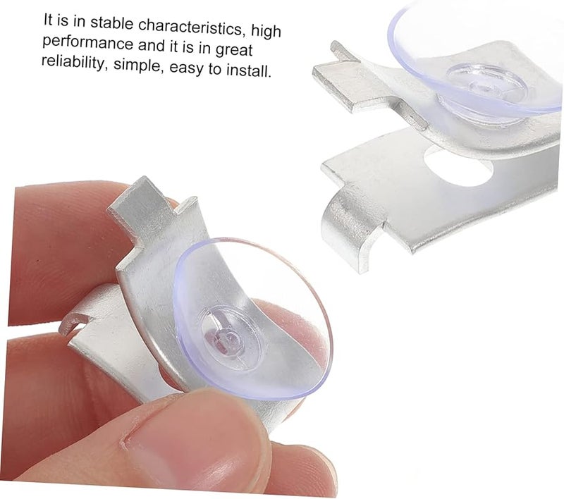 20Pcs Black Shelf Brackets For Glass Shelves Durable Cabinet Clips Easy Installation - Image 4