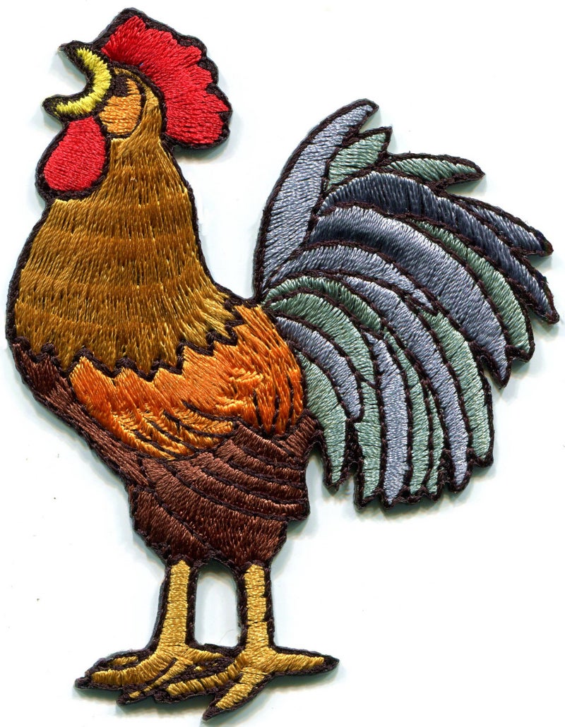 TKPatch Rooster cockerel cock chicken bird farm livestock embroidered applique iron-on patch new S-1315 - Image 5