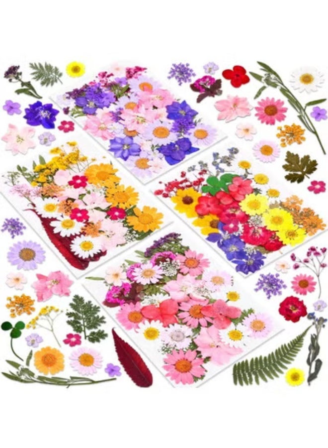 fantasize 140 Pieces Of Floral Patterns, Resin Dried Pressed Flowers, Pressed Flowers, For Diy Resin Jewelry Making Floral Decoration, Candles, Soap Making - Image 1