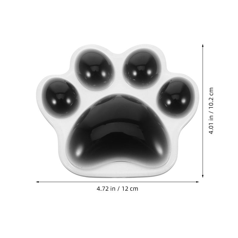 Black Silicone Gel Cat Paw Wrist Rest for Keyboard and Mouse 3D Gaming Mouse Pad Cushion - Image 3