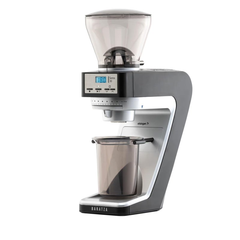 BARATZA Sette 30 230V Coffee Grinder - Electric Coffee Bean Burr Grinder, Black - Image 1