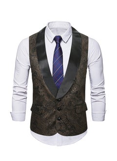KUYING New Double Breasted Gun Collar Suit Vest  - Image 1