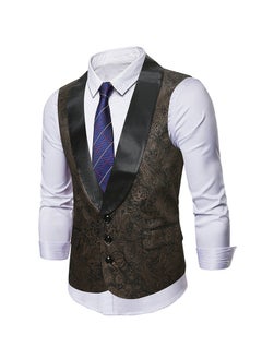 KUYING New Double Breasted Gun Collar Suit Vest  - Image 2