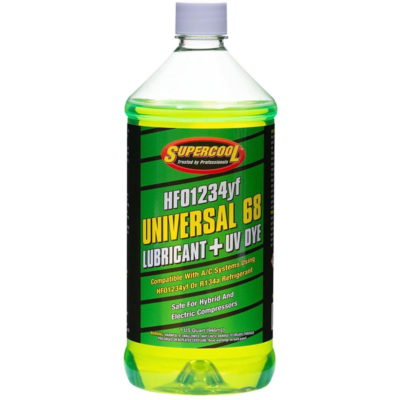 TSI Supercool 1234yf EV Electric Vehicle POE 68 Viscosity with UV Dye Quart 32 oz