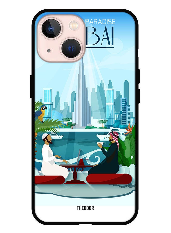 Theodor Protective Case Cover For iPhone 13 Mini Dubai Paradise - Image 1