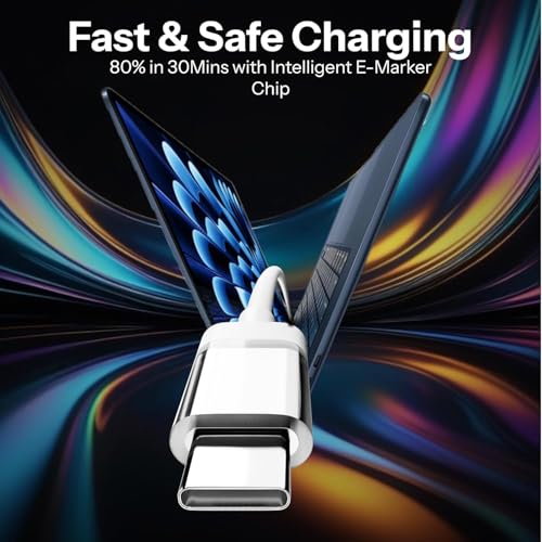 Punnkk Original 65W USB C to Type C Fast Charging Cable Compatible for Nothing Phone 2/2A/2A Plus/1/Cmf Phone 1/Galaxy S24/25 Series/Cmf/Buds/Laptops & Other Type C Device, Fast Data Transfer Cord - Image 4