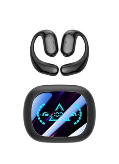 Open Ear Bluetooth 5.3 Headphones, Wireless Earbuds Sport Over Earphones Built-in Mic with Ear Hooks 50H Playtime Ear Buds LED Display Charging Case, Waterproof Design for Running Fitness, Black - pzsku/Z2EFCCA11A96DA651002CZ/45/_/1735270640/ebb51cd3-eaa9-4fdd-8e08-98c12ac1f93d