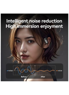 Open Ear Bluetooth 5.3 Headphones, Wireless Earbuds Sport Over Earphones Built-in Mic with Ear Hooks 50H Playtime Ear Buds LED Display Charging Case, Waterproof Design for Running Fitness, Black - pzsku/Z2EFCCA11A96DA651002CZ/45/_/1735270642/3ce662f8-0298-4d74-b2d0-98ef319fe755