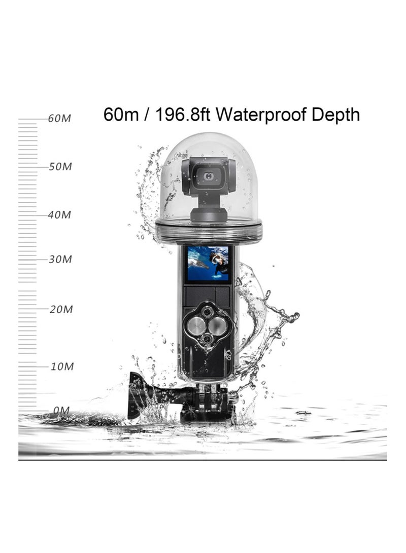 Captaintech Waterproof Housing Case for DJI Osmo Pocket, 60m/196.8ft Protective Underwater Dive Housing Shell, Action Camera Accessories for Surfing Diving Swimming - Image 3