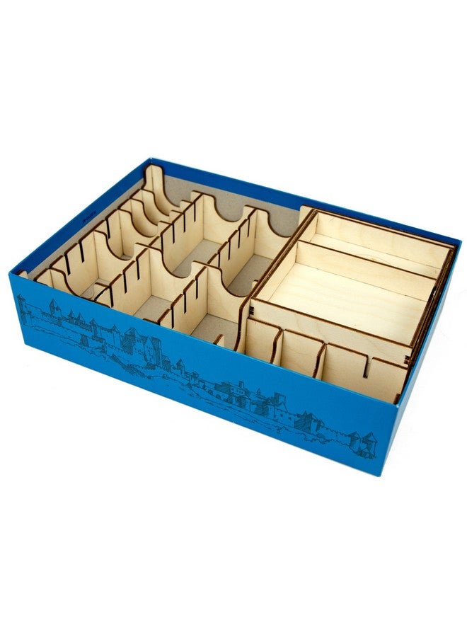 The Broken Token Board Game Organizer - Carcassonne Compatible Wood Storage Box with Multiple Trays, Rows and Dividers - Image 2