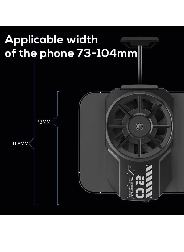 ELTRAZONE DL-A2 Semiconductor Phone Cooler – Ultra-Fast Cooling Mobile Radiator with Silent Fan & RGB Lights – Universal Clip-On Gaming Phone Cooler for iPhone, Android & All Smartphones – Overheat Protection for Lag-Free Gaming & Streaming  - Image 3