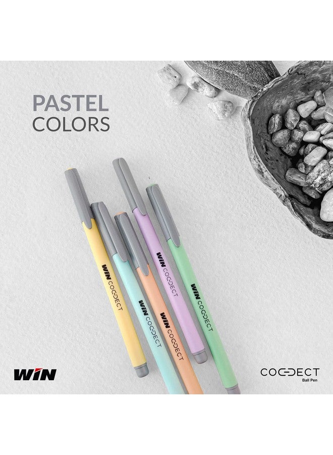 WIN Connect Ball Pens | 30 Blue Ink Pens | Diamond Cut Tip | Elasto Grip | Lightweight & Stylish Body | Perfect for Exams | Pens for Writing | Stationary Set | Ideal for School, Office & Business Use - Image 5