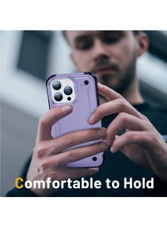 Zchiko Zchiko iPhone 14 Pro Max Case 6.7 Inch Anti-Drop Shock Absorption Anti-Scratch and Hard Back Military Grade, Hybrid Case Cell Phone Case iPhone 14 Pro Max Case. Color - Purple  - Image 3