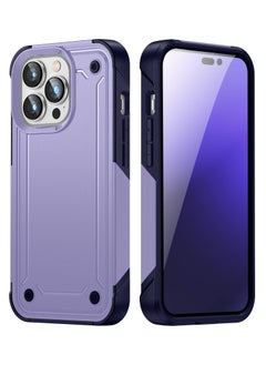 Zchiko Zchiko iPhone 14 Pro Max Case 6.7 Inch Anti-Drop Shock Absorption Anti-Scratch and Hard Back Military Grade, Hybrid Case Cell Phone Case iPhone 14 Pro Max Case. Color - Purple  - Image 1