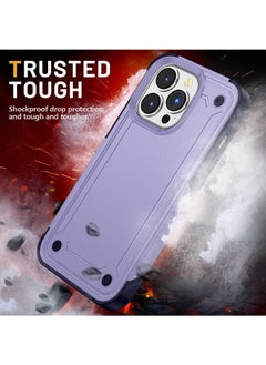 Zchiko Zchiko iPhone 14 Pro Max Case 6.7 Inch Anti-Drop Shock Absorption Anti-Scratch and Hard Back Military Grade, Hybrid Case Cell Phone Case iPhone 14 Pro Max Case. Color - Purple  - Image 2