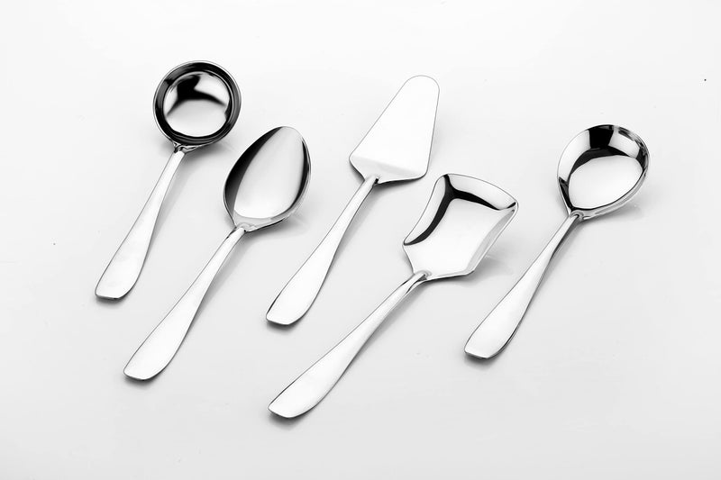 Ankur Signature Stainless Steel 5 Piece Serving Spoons Set - Image 1