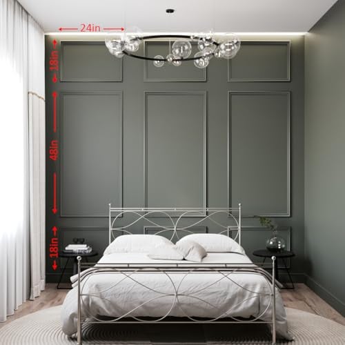 Birdeco Ready to Assemble Wall Molding Kit - 3 Upper, 3 Middle, & 3 Bottom Frames | Easy Installation - Image 3