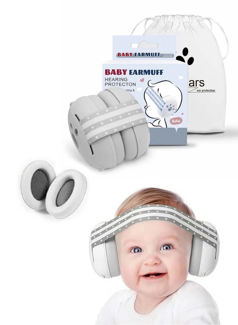 Dougez Noise Ear Protectors For Babies,Adjustable Ear Protectors,Baby Zero Pressure Soundproof Ear Protectors, Baby Noise-cushioning Ear Protectors For Sleep,Travel Live Concerts,Events - Image 1