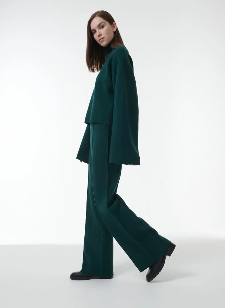 Leem High-Neck Boxy Top