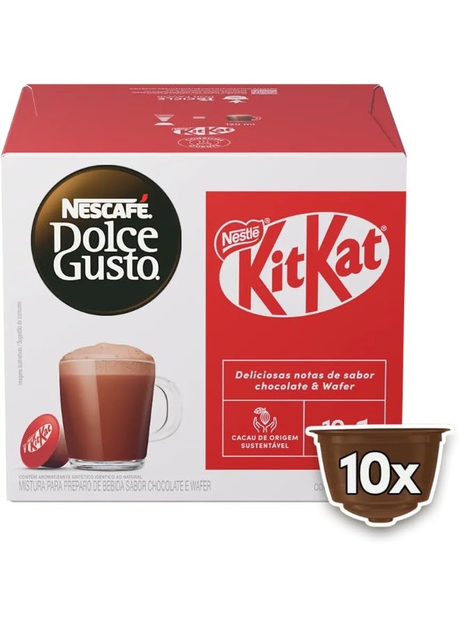 دولسي قوستو مشروب كيت كات الساخن - كبسولات دولتشي غوستو (10 كبسولات) - Image 1